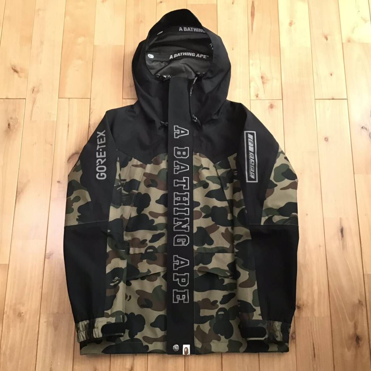 GORE TEX スノボジャケット Sサイズ a bathing ape BAPE snowboard jacket エイプ ベイプ アベイシングエイプ  迷彩 1st camo green - メルカリ