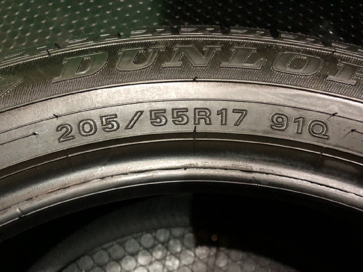 走行短め DUNLOP WINTER MAXX WM02 205/55R17 17インチ スタッドレス 4