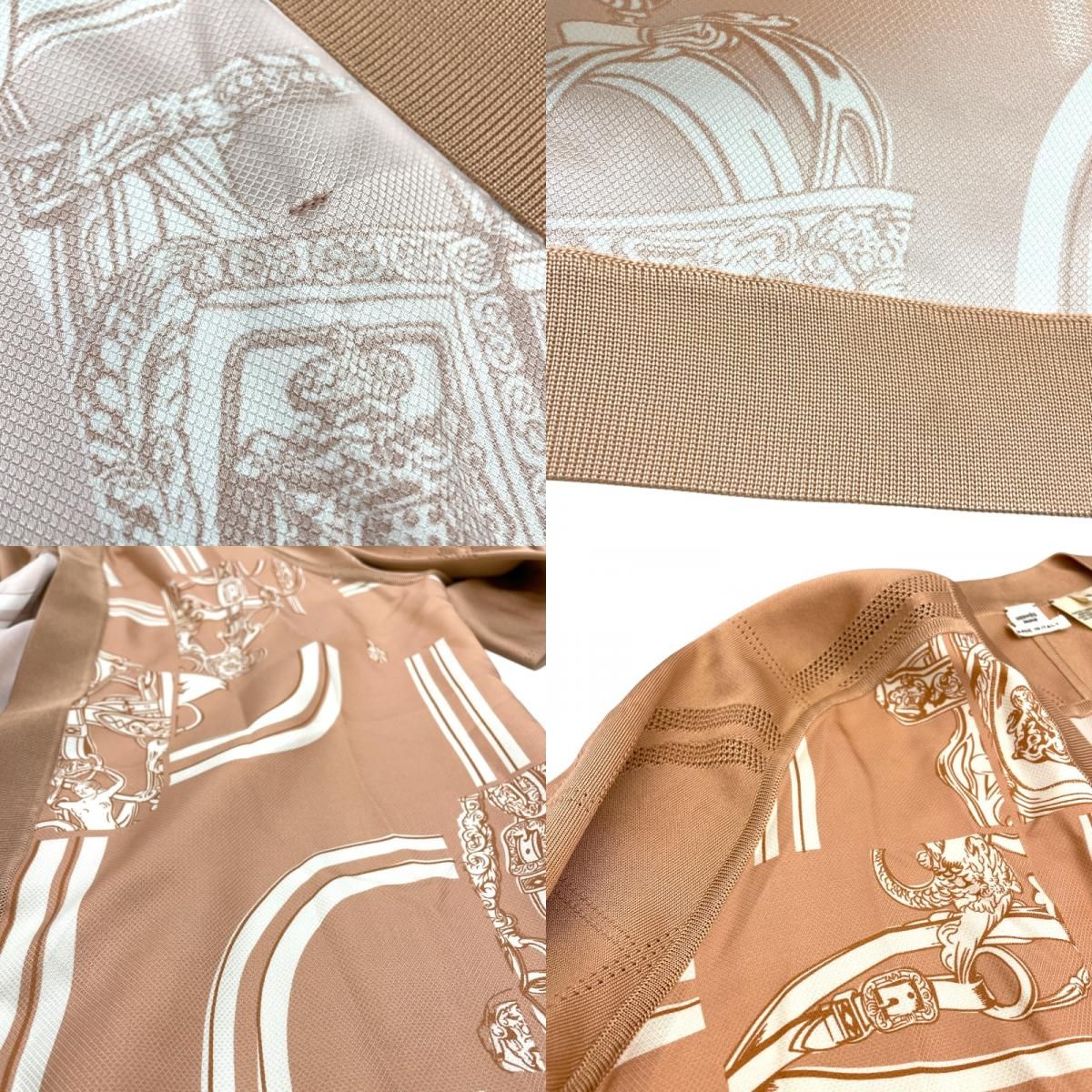 エルメス HERMES 無秩序ツイルレーヌロングカーディガン