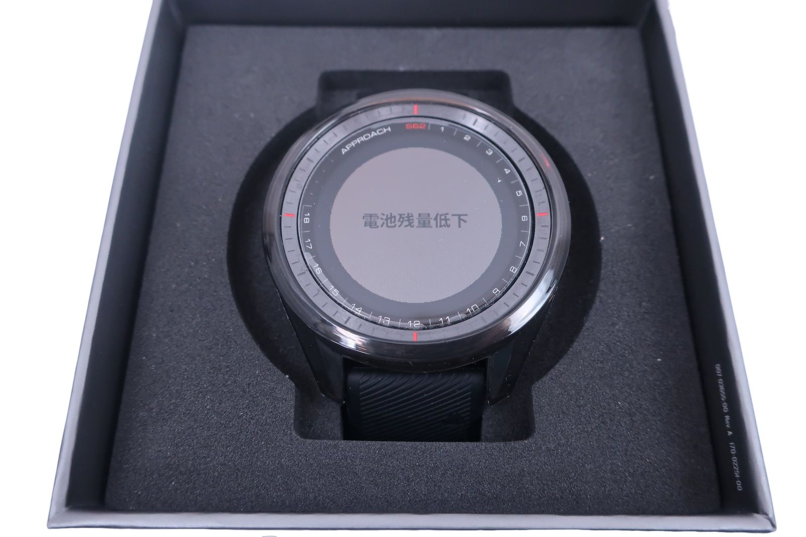 美品】GARMIN(ガーミン) GPSゴルフウォッチ 黒 APPROACH S62