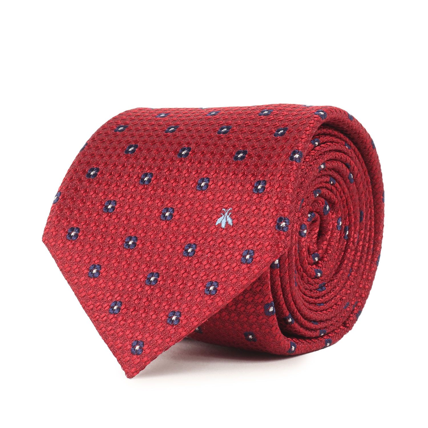GUCCI グッチ ネクタイ | 近年モデル | フラワー モノグラム シルク ネクタイ | イタリア製 | レッド サイズ 148×7cm | ブランド ファッション アイテム 小物 メンズ