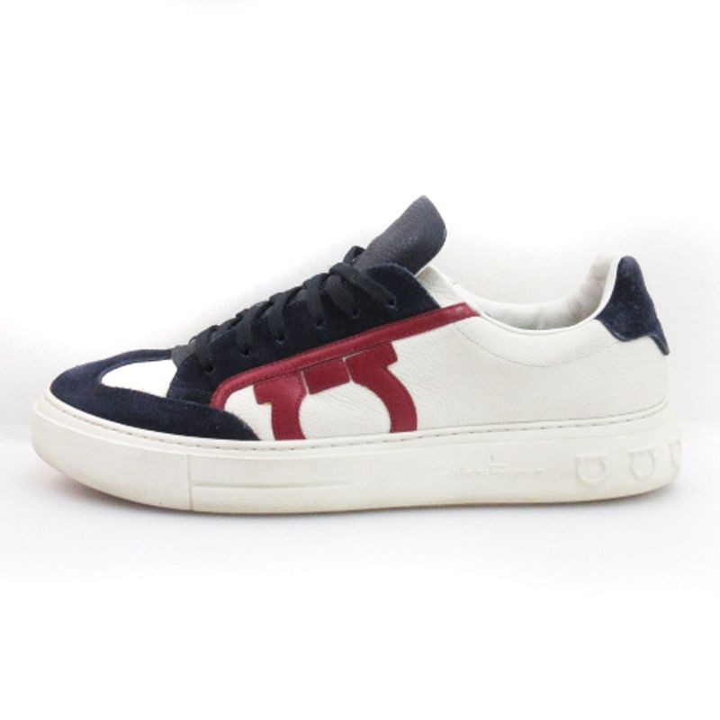 【セール】フェラガモ☆ロゴ ローカット スニーカー☆スエード サルヴァトーレフェラガモ Salvatore Ferragamo BORG スニーカー