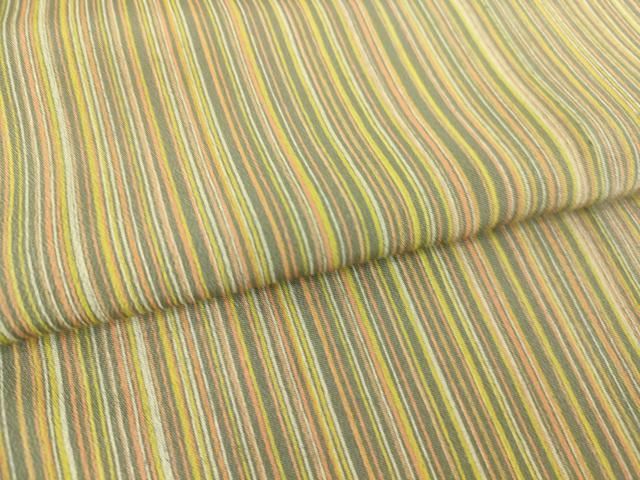 平和屋着物▽上質な小紋　単衣　縞　正絹　逸品　DAAS0441az 平和屋着物▽上質な小紋 単衣 縞 正絹 逸品 DAAS0441az - メルカリ