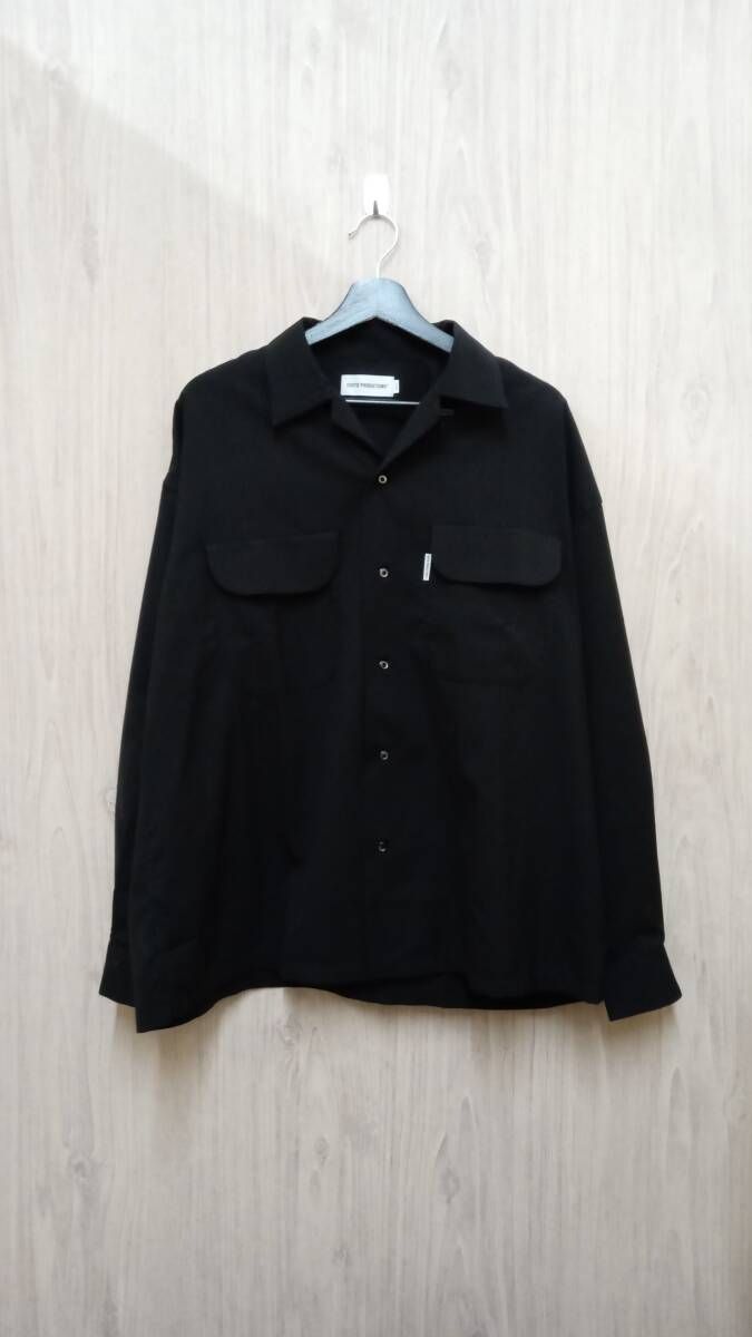 COOTIE PRODUCTIONS|クーティープロダクションズ|長袖シャツ|Wool Serge Work Shirts|ブラック|Sサイズ