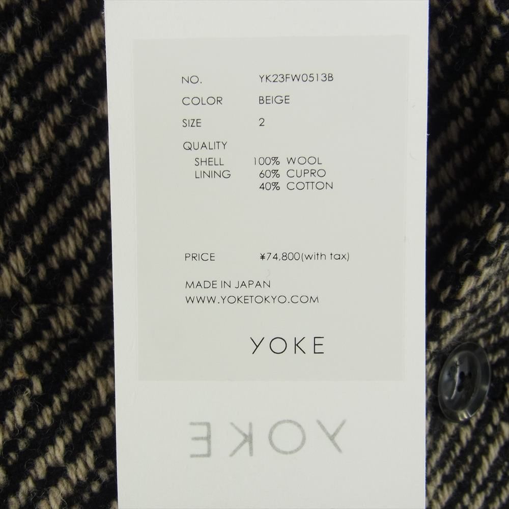 ヨーク YOKE ジャケット 23AW YK23FW0513B WOOL NEP TWEED COVERALL