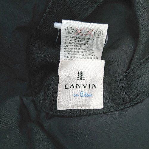 LANVIN en Bleu ランバン オン ブルー リボン ナイロン系 ハット 帽子 ブラック サイズ表記なし レディース E