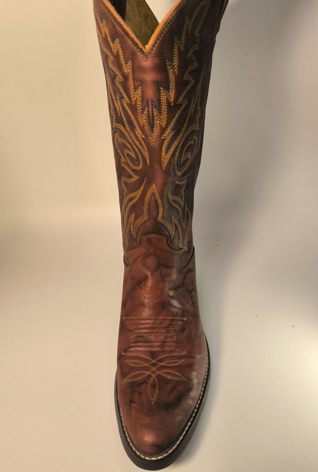  W 168 JUSTIN ジャスティンブーツ バック チェストナット 1560 ウエスタンブーツ サイズ7 5 D 25 cm 普通幅 ウエスタンブーツ ブーツ 革靴