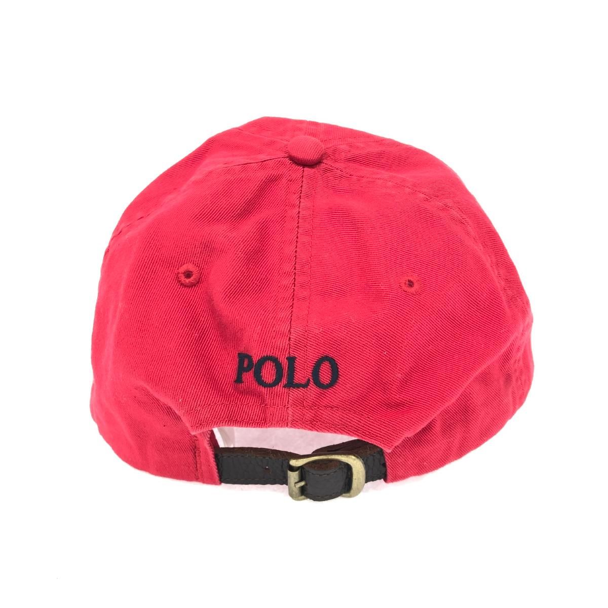 POLO RALPH LAUREN ポロラルフローレン キャップ レッド ポロベア刺繍