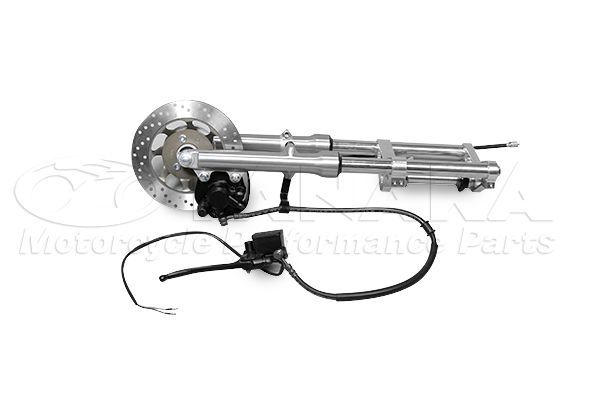 驚きの価格、海外直輸入！ ca106 モンキー ゴリラ用 φ31フロントフォークキット アルミステム採用 シルバー シンプルな生活