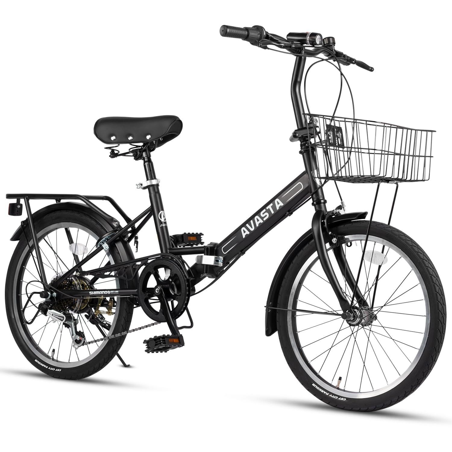 シマノリア変速 コンパクト通勤通学自転車 20インチ折りたたみ自転車 AVASTA 16インチ