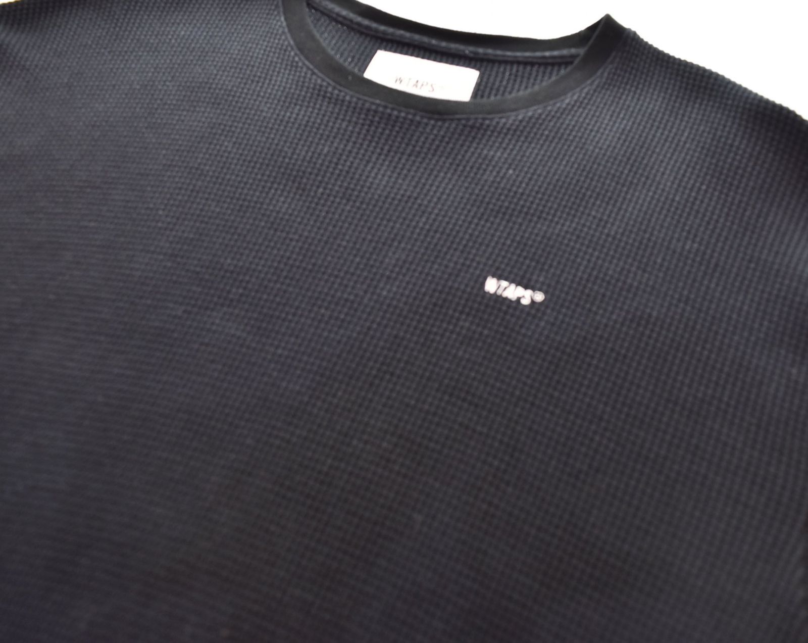 ダブルタップス WTAPS 21SS WAFFLE LS COPO 長袖Tシャツ 黒 211ATDT 