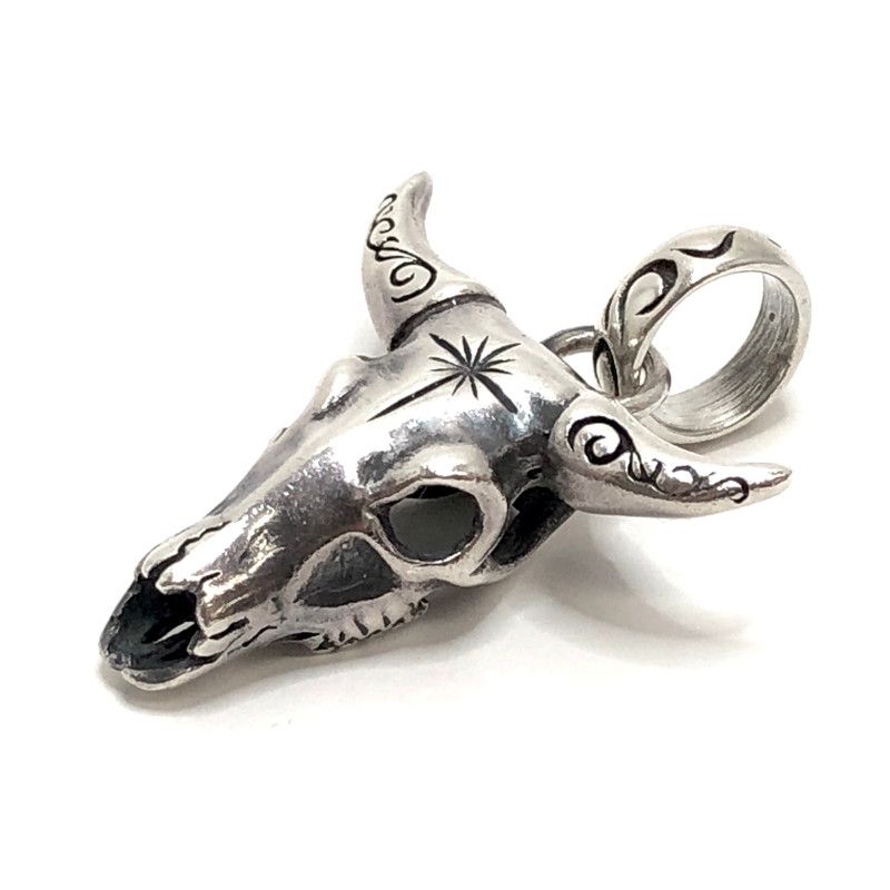 SAAD 天然石　ストーンペンダント　バッファロースカル　サード classic_50005605