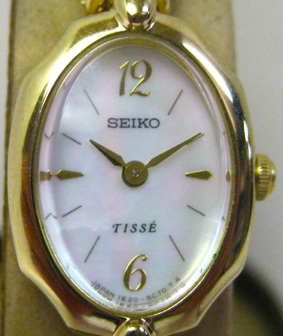 極美品 婦人時計セイコーティセSEIKO TISSE白蝶文2針1E20-3C60