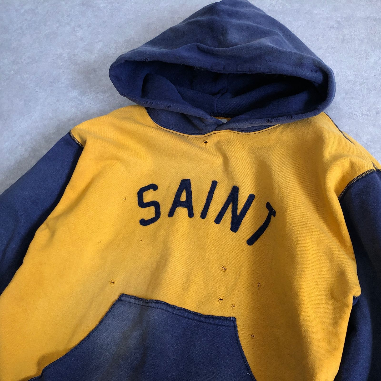 SAINT MICHAEL 鬼フェード ヴィンテージ加工 2トーン スウェット 