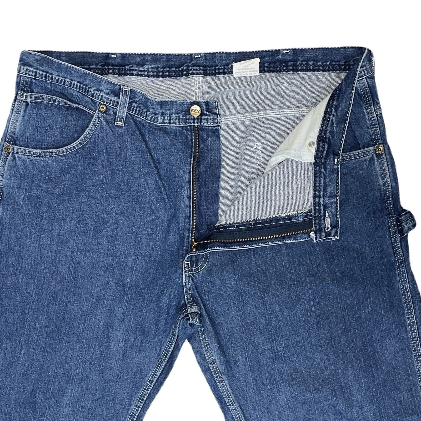 90年代 USA製 KEY キー デニムペインターパンツ ワーク メンズW36 古着 