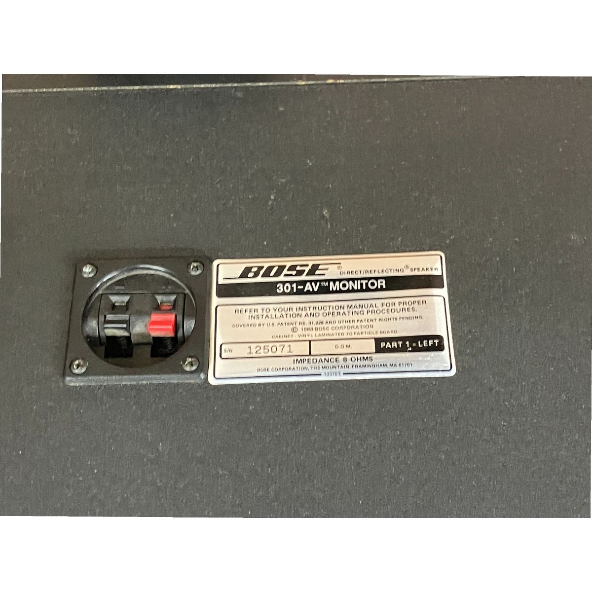  BOSE ボーズ 301-AV MONITOR ペアスピーカー モニタースピーカーシステム スピーカー スピーカー ウーファー