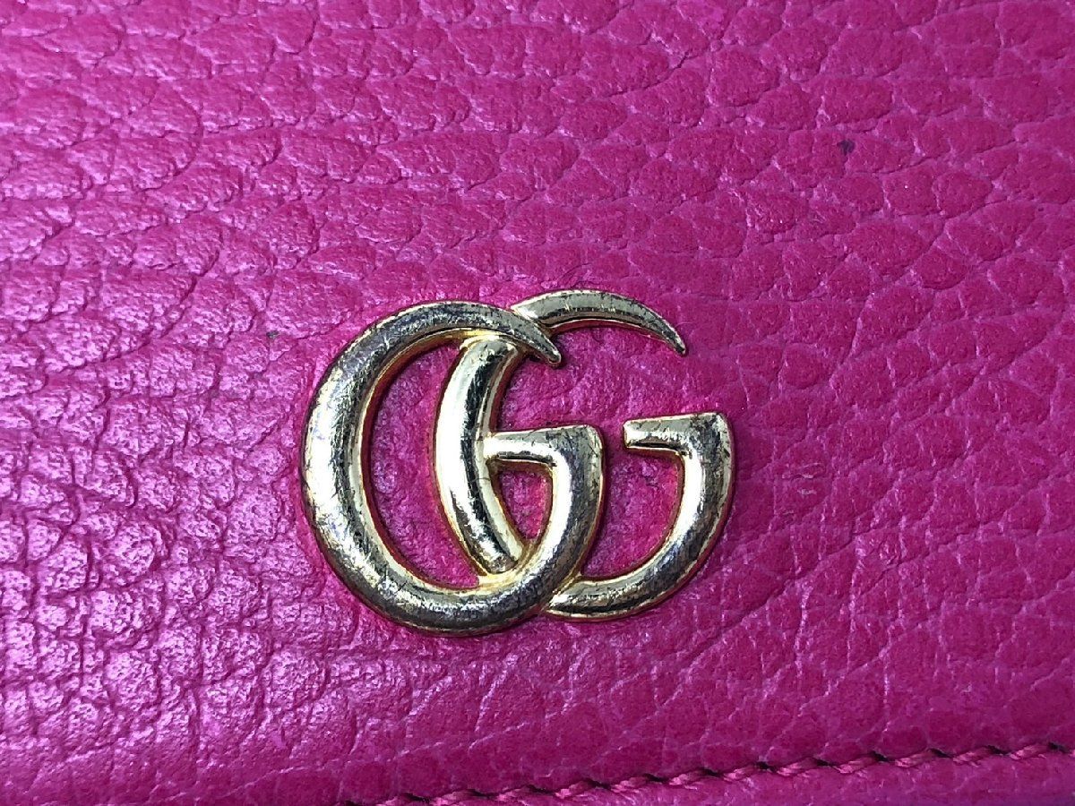 ◇GUCCI グッチ GGマーモント コンチネンタルウォレット 長財布