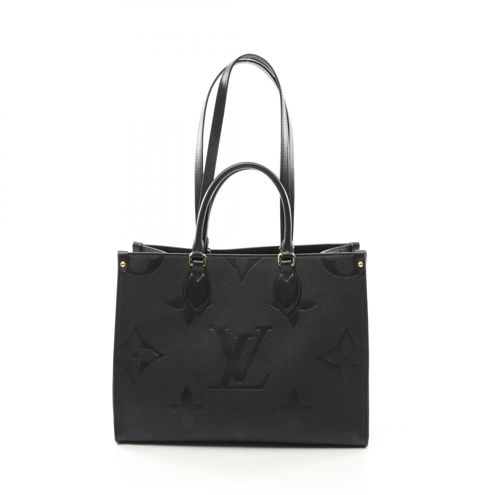 ルイ ヴィトン LOUIS VUITTON トートバッグ オンザゴーMM M45595 ノワール レザー オンザゴーMM レディース Used A