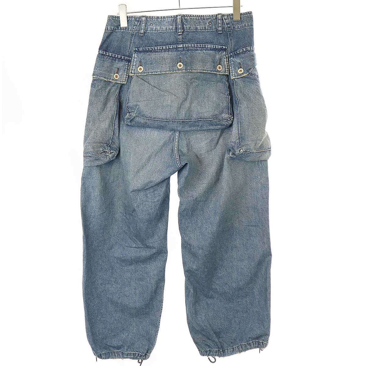 HERILL ヘリル 23SS Nepdenim M44 Trousers ヴィンテージ加工 モンキー HERILL ヘリル 23SS Nepdenim M44 Trousers ヴィンテージ加工 モンキー