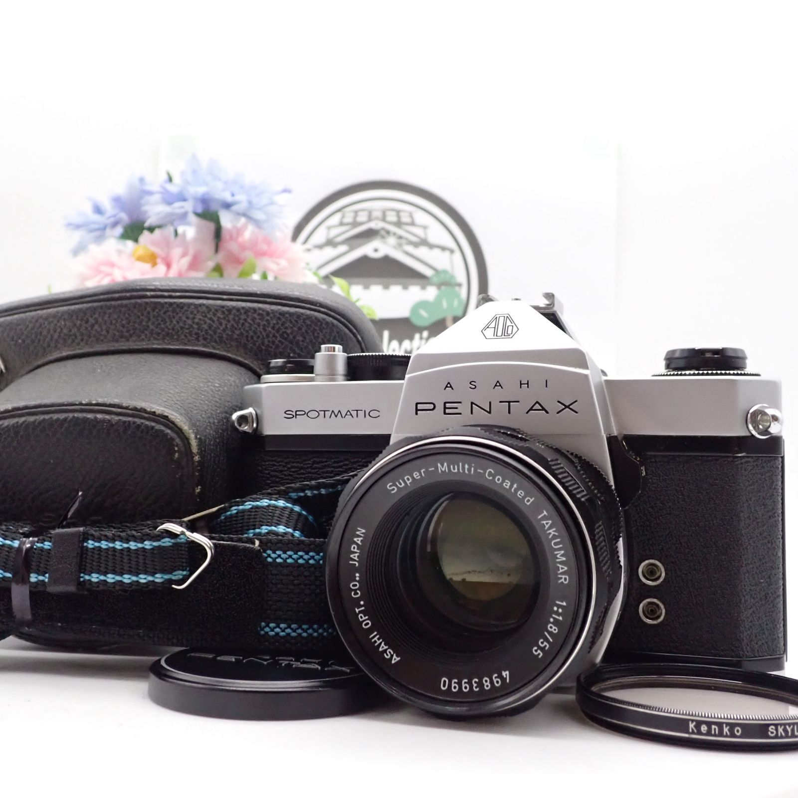 ASAHI PENTAX SPOTMATIC SP 一眼レフフィルムカメラ 4334379 Super Multi Coated Takumar 55mm f1.8 標準 単焦点 マニュアル レンズ