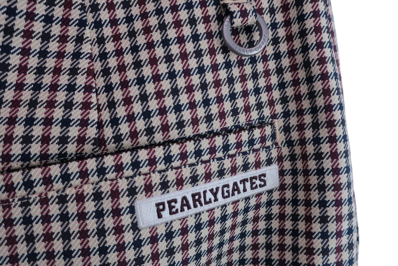 美品】PEARLY GATES(パーリーゲイツ) スカート ベージュ千鳥柄