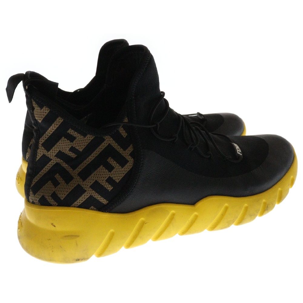 FENDI (フェンディ) ズッカ柄 テクニカルメッシュ ミドルカット