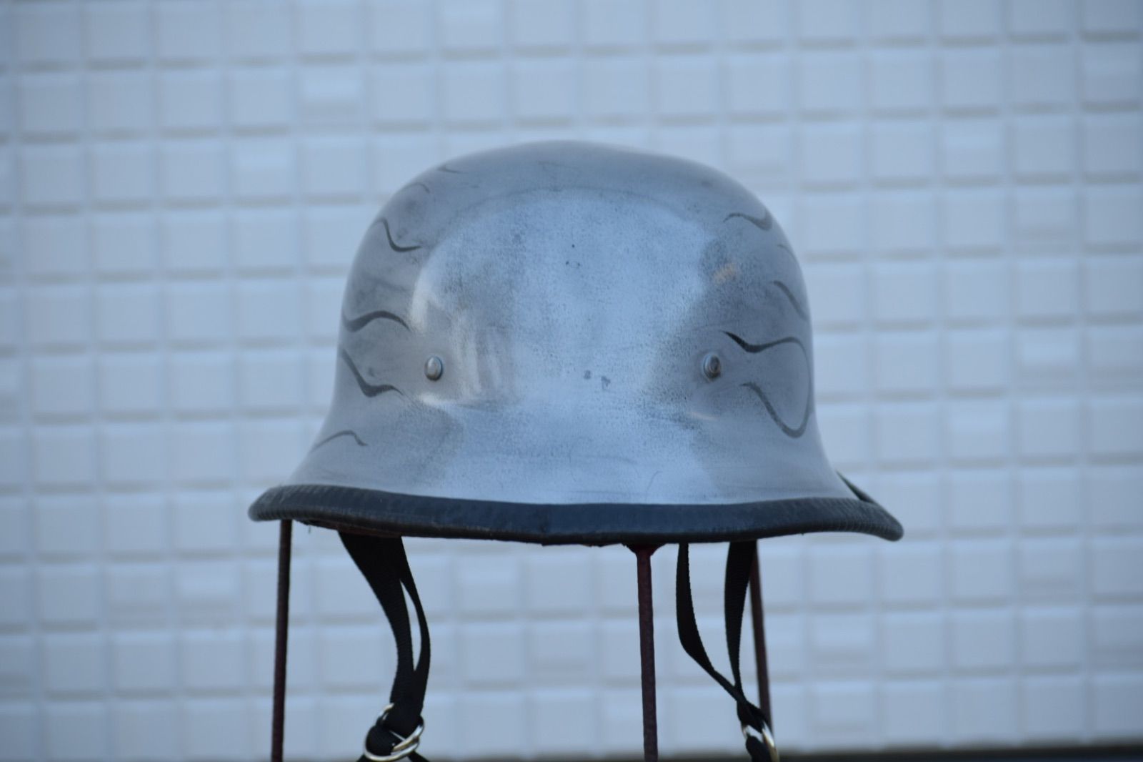 ジャーマン ナチヘル エイジング 半ヘル ハーフヘルメット ペイント