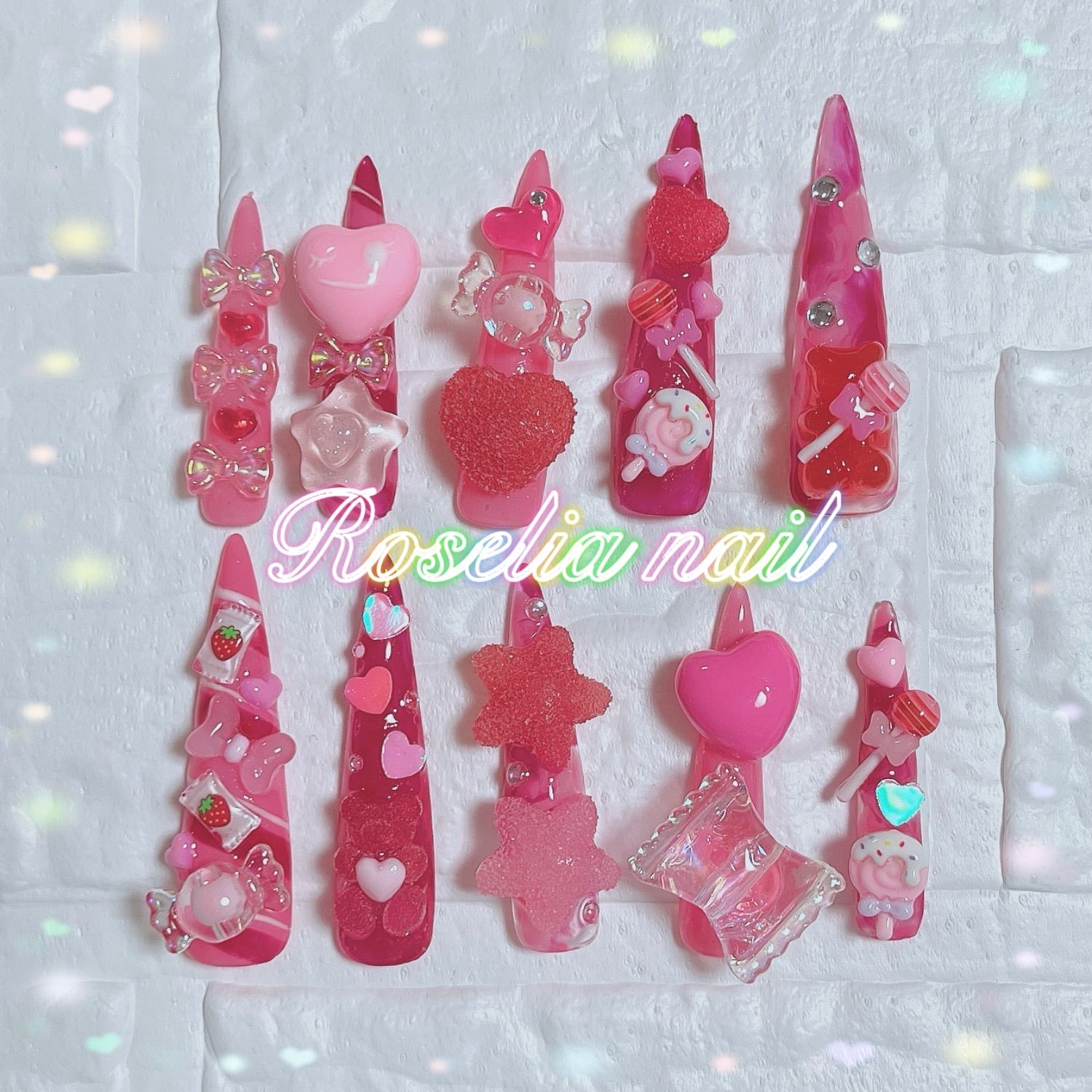 現品】ピンク系・キャンディイメージ・ゴテゴテ・個性派・ギャル・派手