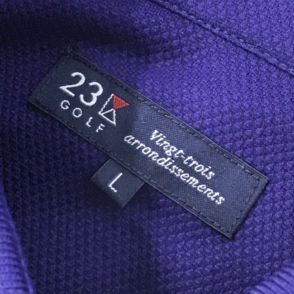 サイズ：L 23区GOLF ニジュウサンクゴルフ 半袖ポロシャツ