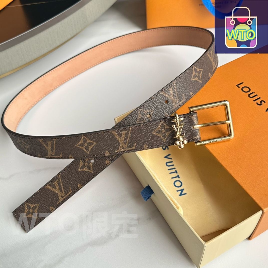 ルイビトン　レディースベルト ベルト・LV イニシャル 40MM リバーシブル ｜ルイ・ヴィトン