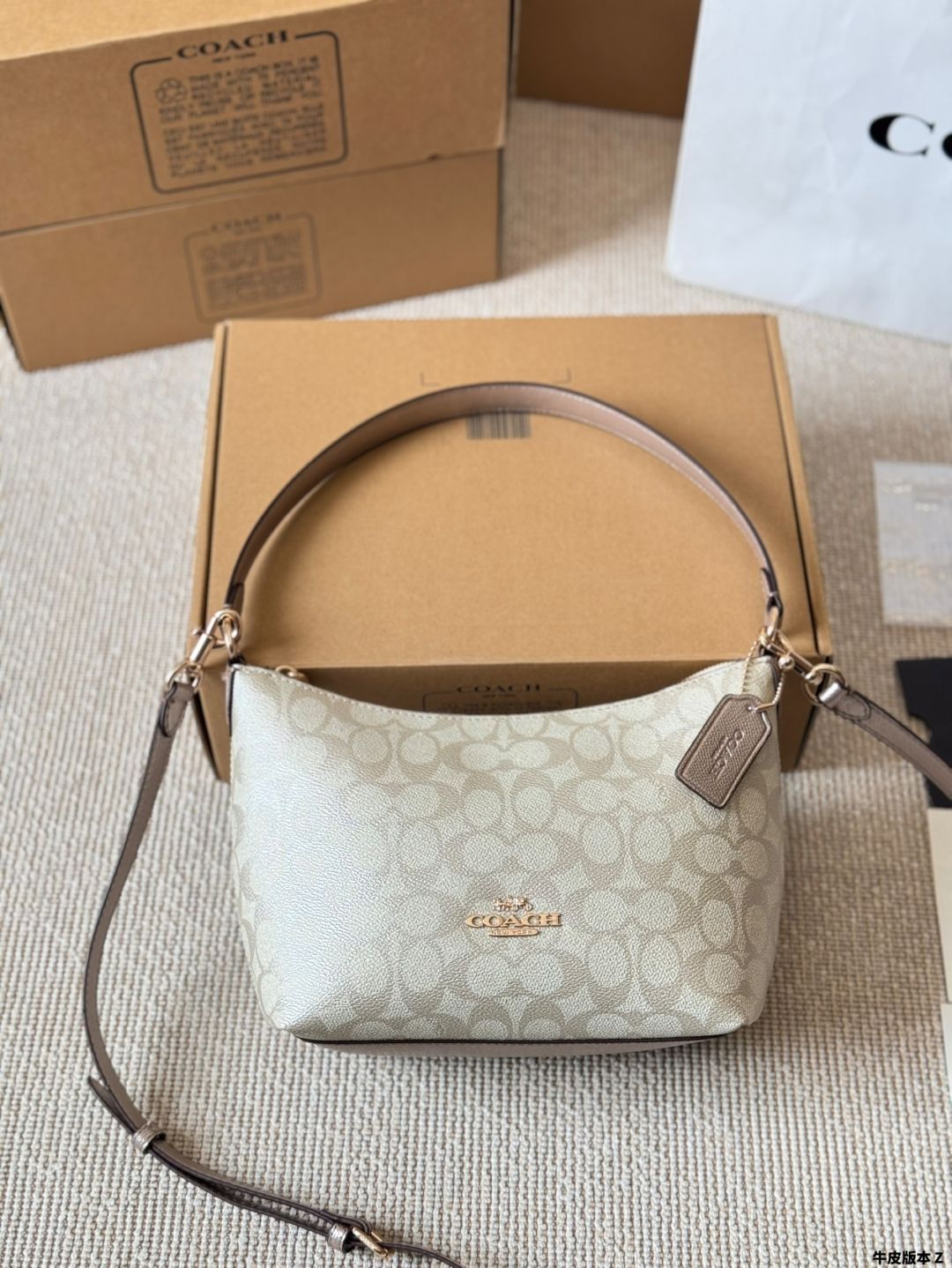 今日 Coach Zip Top Shoulder Bag コーチ ジップトップ ショルダーバッグ-MM輸入