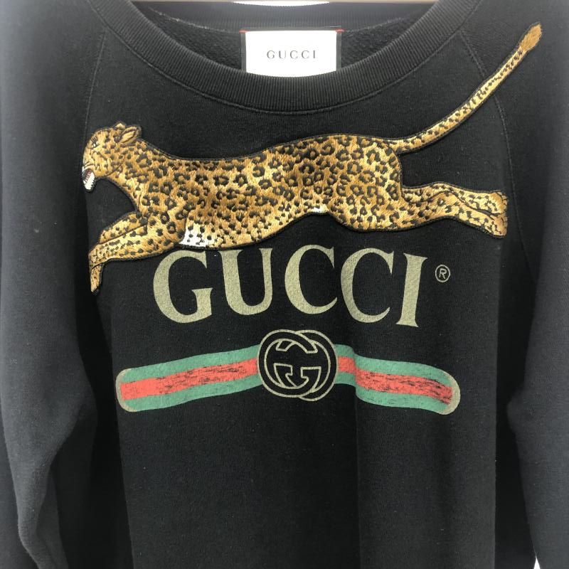 GUCCI グレー レオパード トレーナー GUCCI グッチ チルドレンズ トートバッグ レオパード ヒョウ柄
