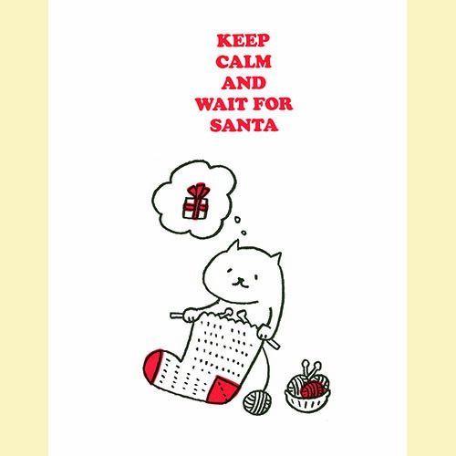 (まとめ）#今野印刷 グリーティングカード Knitting L16S011 【×15セット】