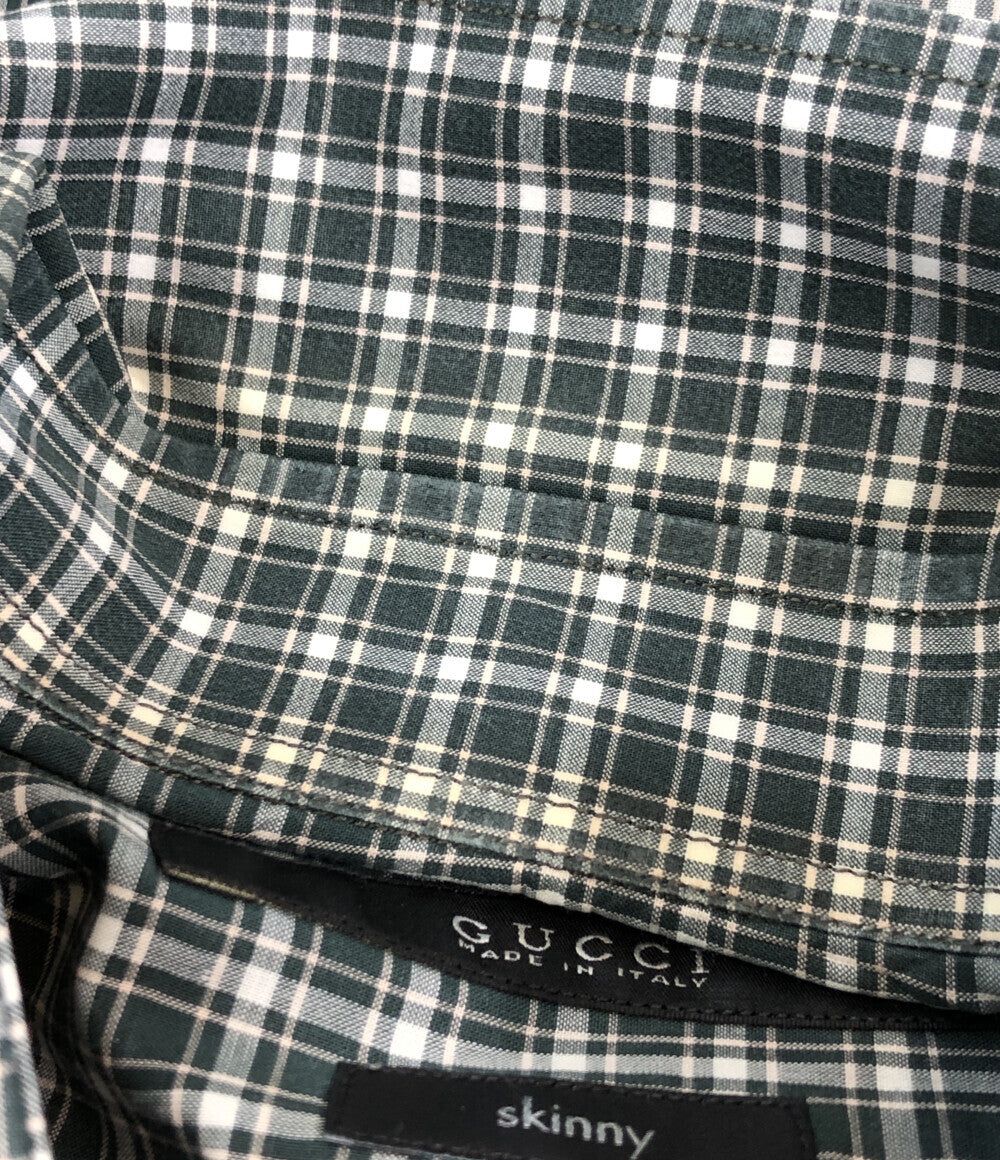 GUCCI 長袖シャツ GUCCI - 新品 GUCCI グッチ シャツ 長袖 プリント GG シマライン