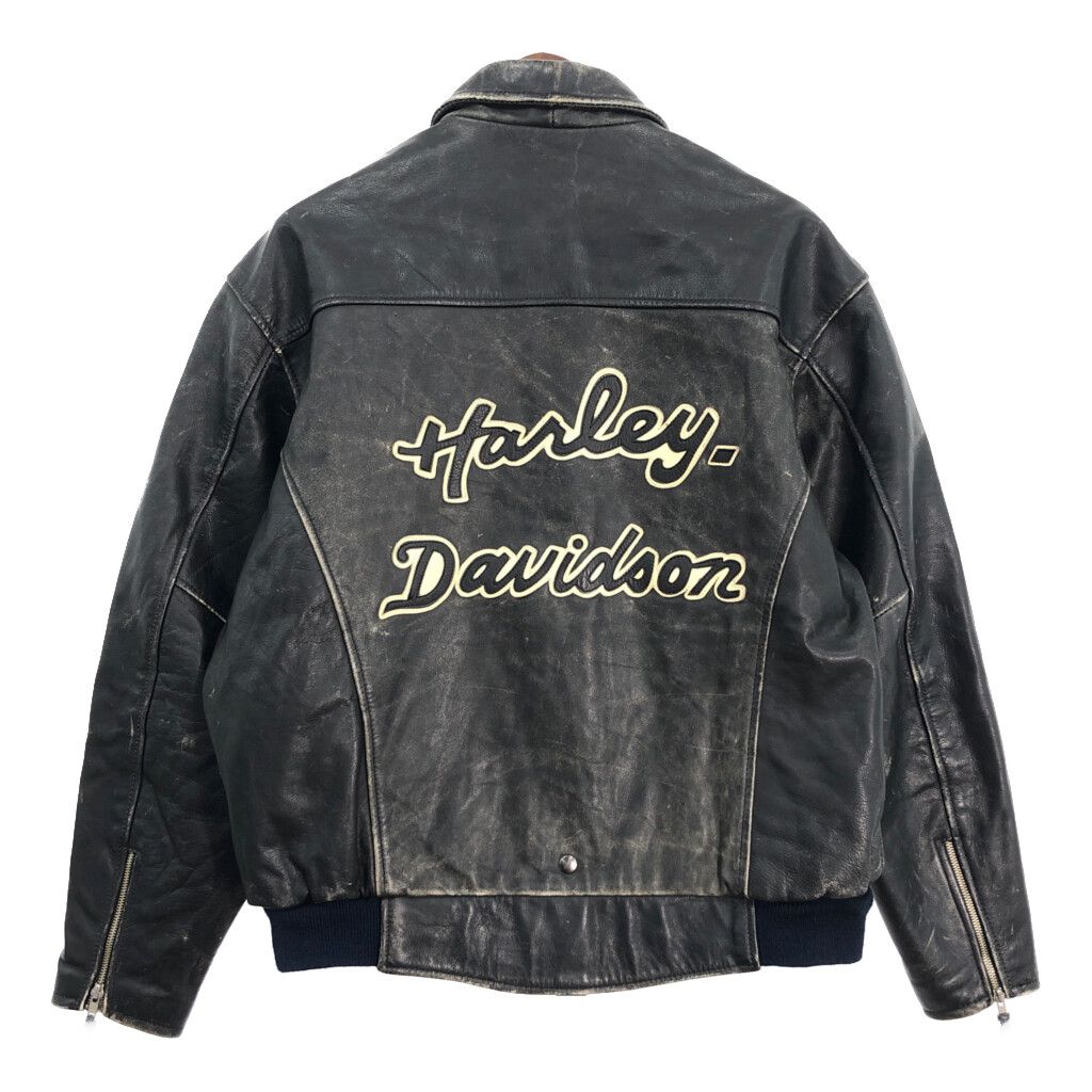 ハーレーダビッドソン レザージャケット シングル90s アメリカ製 90s ハーレーダビッドソン シングルレザージャケット - メルカリ