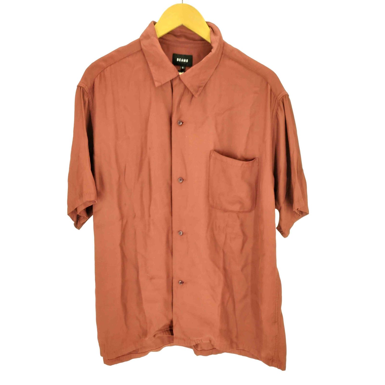 ビームス BEAMS レーヨンオープンカラーシャツ メンズ JPN：L 