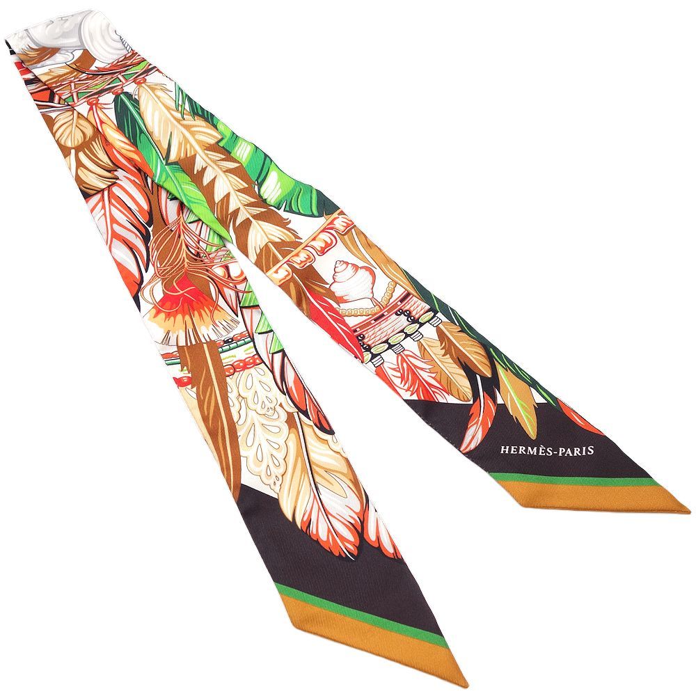 HERMES エルメス ツイリー ダンスパシフィック スカーフ シルク