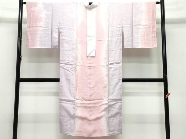 平和屋着物○長襦袢 無双仕立て 半衿刺繍 舞花文 正絹 逸品 AAAW4038np