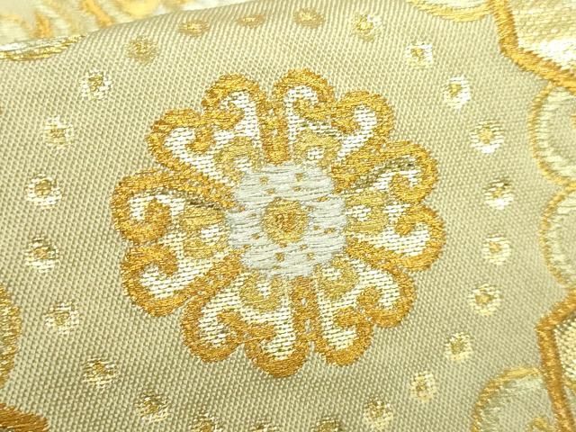 平和屋本店□極上 龍村美術織物 たつむら 六通柄 本袋帯 亀甲円つなぎ