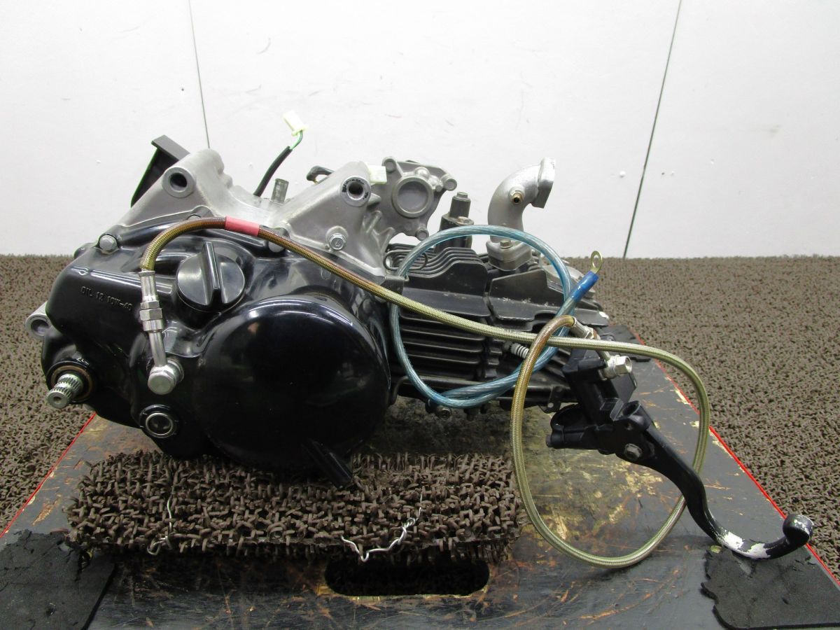 KSR110 エンジン クラッチ付き レバー マスター W408！KL110A 始動確認済み OH素材に カワサキ 【 KL110AE 】 キャブ車 動画有 KSR110 エンジン クラッチ付き レバー マスター □W408！KL110A 始動