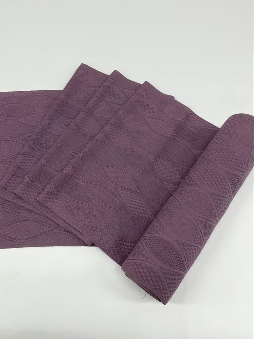 コート地 ふくれ織 紋意匠 朱・緋色 正絹 反物 色無地 着尺 朱・緋色 正絹 コート地 ふくれ織 紋意匠 朱・緋色 正絹 反物 色無地 着尺 朱・緋色 正絹