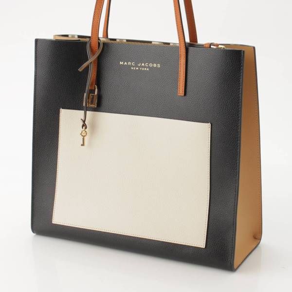 マークジェイコブス】Marc jacobs ロゴ レザー トートバッグ