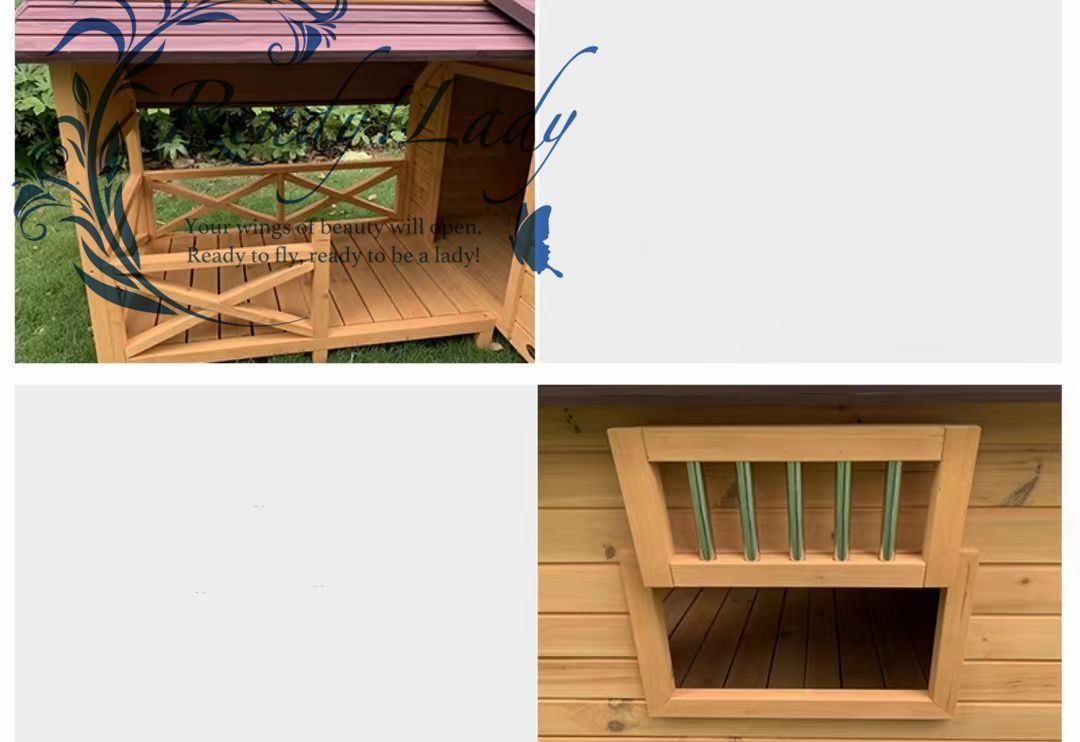 大好評 犬小屋 犬舎 ドアと窓付きの犬用犬小屋 保温防寒 通気性 ペットハウス 中型犬用 屋外ハウス ケージ ドッグハウス WWW_OLIVIERBERNSTEIN_COM