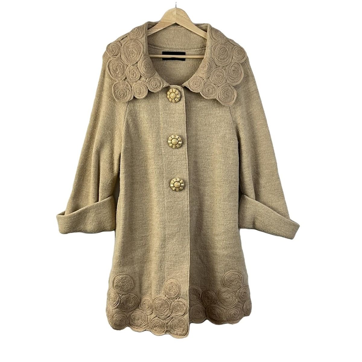 EPOCA エポカ コート サイズ40 M レディース - ベージュ 長袖 ニット 冬