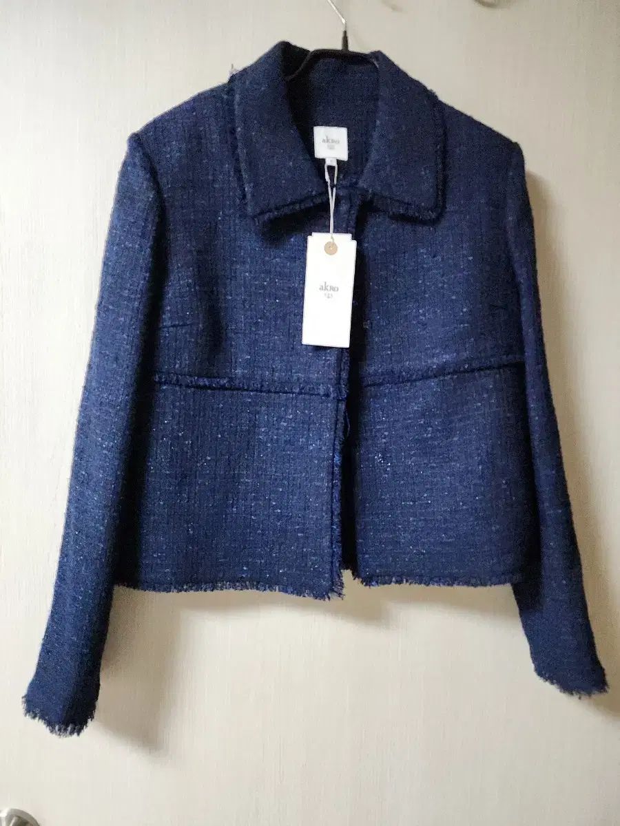 akro アークス ネイビー ツイード ジャケット