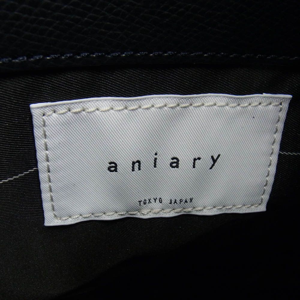 aniary アニアリ 33-02000 エスフィルム レザー トートバッグ ダークネイビー系 新古品 CARILOBEACH_COM