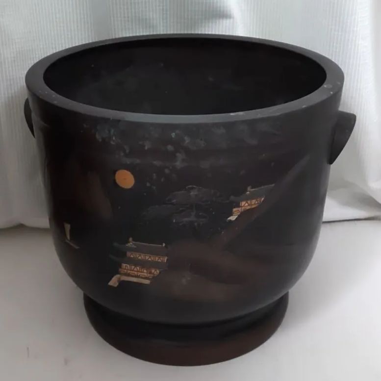昭和レトロの火鉢 銅製火鉢 真鍮火鉢 火鉢