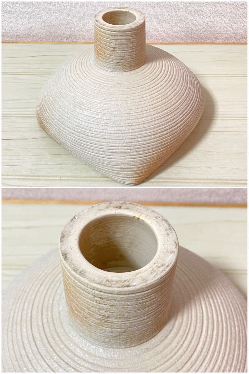 KB03】陶器 花器 水盤 花入 花瓶 花生け フラワーベース 幅26cm