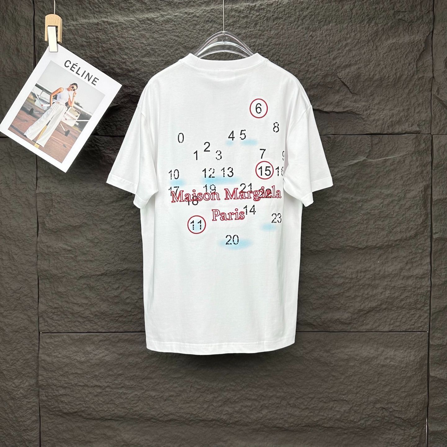 MM6 MAISON MARGIELA 刺繍ロゴTシャツ 今日特価】MM6 2025 New 刺繍ロゴ＆デジタルプリント 男女兼用 T