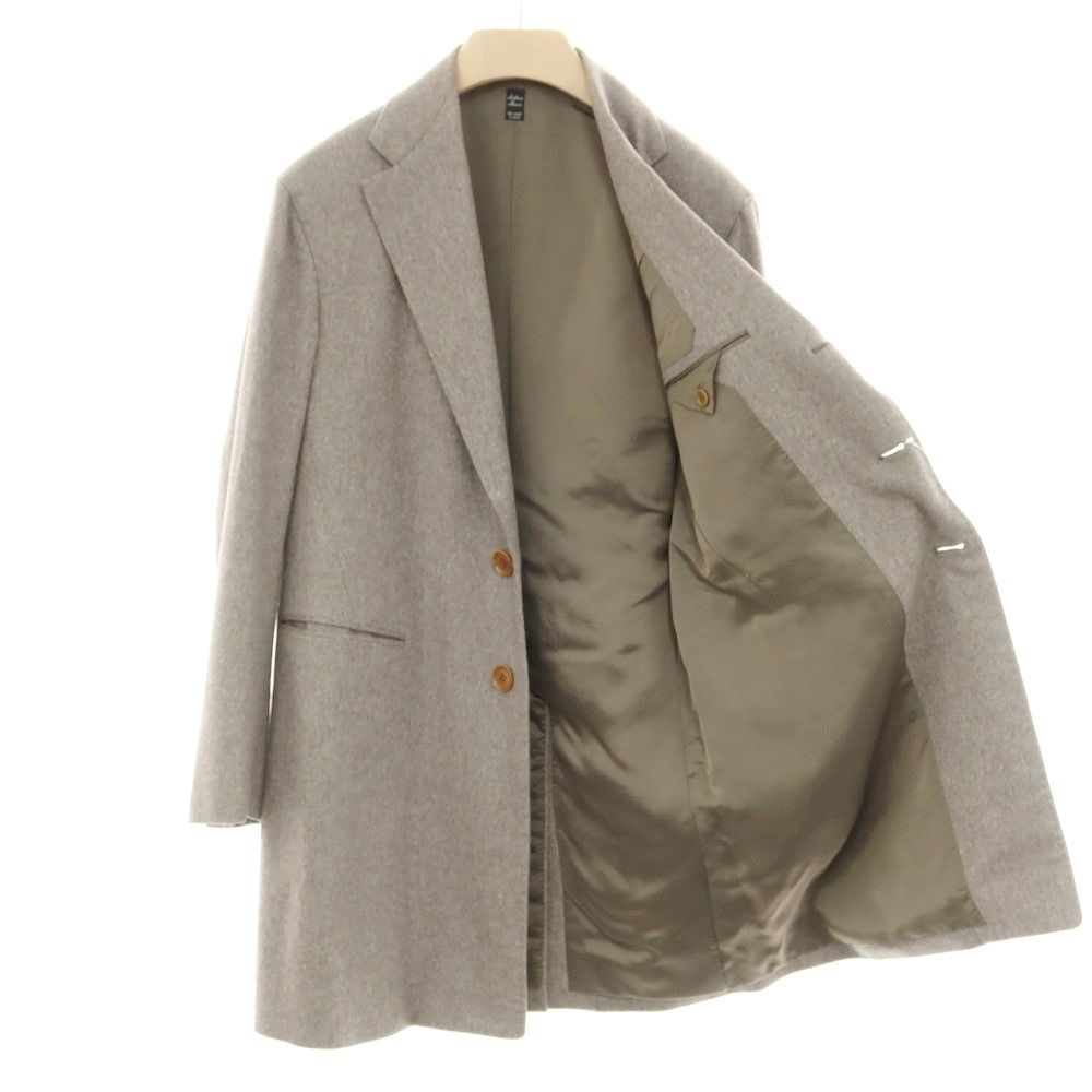 【美品】シャロン Sharon カシミヤ チェスターフィールドコート グレージュ 美品】シャロン Sharon カシミヤ チェスターフィールドコート